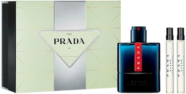 Prada Luna Rossa Ocean Eau de Toilette 2-Pcs Gift Set (Eau de Toilette Spray 3.4 fl oz + 2 Eau de Toilette Spray 0.34 fl oz), S4519759