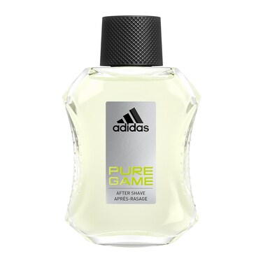 adidas Pure Game Aftershave 3.4 fl oz (Pack of 1), Notes of Grapefruit, Lavender, and Sandalwood, Men's Fragrance, Long Lasting, Sporty Fragrance, Travel Size
