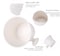 Shaving Bowl, Shaving Shave Soap Mug Shaving Brush Set Shaving Soap Bowls Abs Men&#39;S Shaving Foam For Shaving Soap Bowls Bowl, 11 11 8Cm(White)