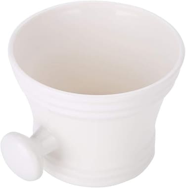 Shaving Bowl, Shaving Shave Soap Mug Shaving Brush Set Shaving Soap Bowls Abs Men'S Shaving Foam For Shaving Soap Bowls Bowl, 11 11 8Cm(White)