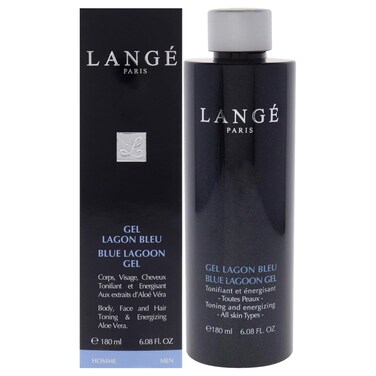 LANGE Blue Lagoon Shower Gel - Body Wash For Men - Delivers A Fresh And Invigorated Feeling - Moisturizes And Stimulates The Skin - Toning And Purifying Properties - Rich In Plant Extracts - 6.1 Oz