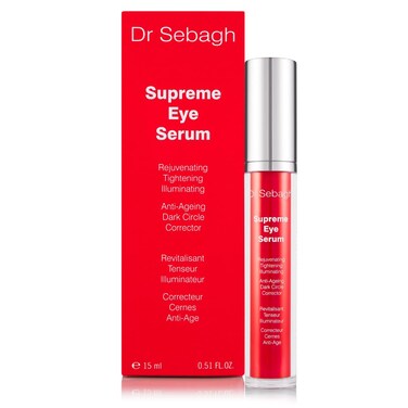Supr&ecirc;me Eye Serum - Anti-Aging Serum with Peptides &amp; Hyaluronic Acid to Lift, Firm, and Reduce Wrinkles &amp; Puffiness, Targets Dark Circles, Repairs Delicate Eye Area, With Box(0.5 fl oz)