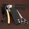 Barber Straight Razor Kit for Men   Premium   20 Half Blades Shaving Blade Set with Leather Case   Beard and Face Grooming Accessories (Gold)