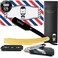 Barber Straight Razor Kit for Men   Premium   20 Half Blades Shaving Blade Set with Leather Case   Beard and Face Grooming Accessories (Gold)