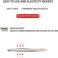 Three Pcs of Qulity Slant Tweezer, Professional Stainless Steel, Provides a Strong Grip, Removes Hairs Accurately, Shapes, Ergonomically-Designed (3)