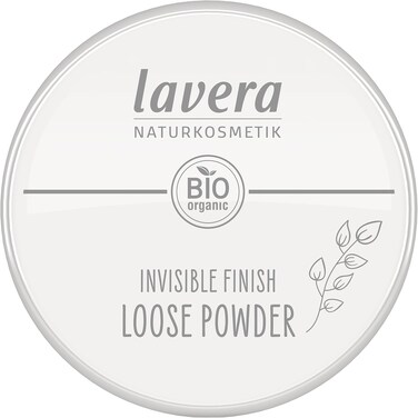 lavera Invisible Finish Loose Powder - Long Lasting Setting Powder - Sets Make Up &amp; Provides Matte Finish - Transparent Face Powder - PETA Certified - Vegan - Made in Germany - 0.4 Oz
