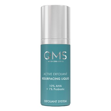 QMS Medicosmetics Resurfacing Liquid with 10% AHA + 1% Prebiotics &ndash; Refines + Improves Skin Texture While Soothing + Promoting Regeneration &ndash; 1.01 oz
