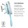 Chiara Ambra Organic Detangling Hair Brush for Women, Men &amp; Children, Unique Spiral Hairbrush, Vented Hair Straightening Brushes for Straight, Curly &amp; Wet Hair - Does not Pull on Hair &ndash; Light Blue