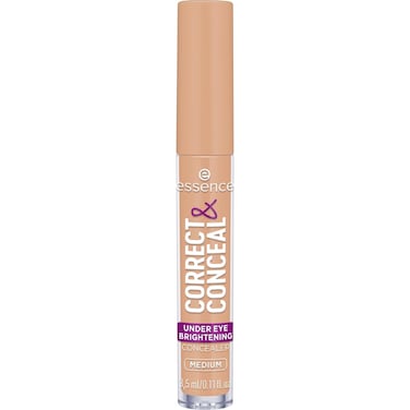 essence   Correct &amp; Conceal Under Eye Brightening Concealer   Easy Application, Lightweight, Buildable, Infused with Aloe Vera   Vegan &amp; Cruelty Free (20   Medium)