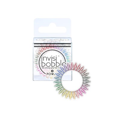 Invisibobble Power Magic Rainbow Hair Scrunchie 3 x Spiral Hair Bobbles Colourful Girls, Women &amp; Men I Extra Strong I Designed in the Heart of Munich