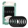 Invisibobble Black Elastic   Very Gentle on Hair   Anti-Breakage and Anti-Split   No Imprint   Stylish Hair Accessory   5 Pieces