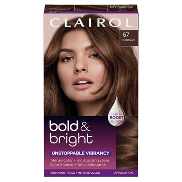 Clairol Bold &amp; Bright Permanent Hair Dye, 67 Chocolate Hair Color, Pack of 1