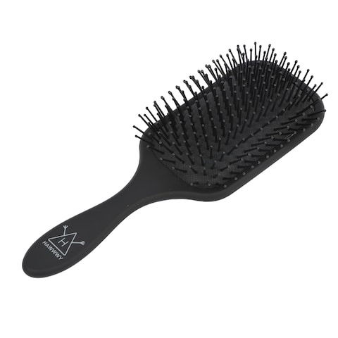 HAWWYY Detangler Brush for Thick Hair - Powerful Wet and Dry hairbrush for thick hair and waves- 11.2&#39;&#39;x3.1&#39;&#39;- Smooth Detangling Brush, Reduces Breakage - For All Curl Types - Black
