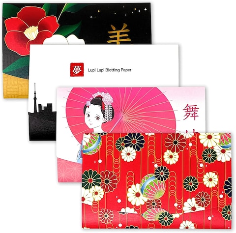 Japaneze Oil Blotting Sheets for Face Blotting Paper 4pk/200 (Traditional)