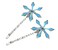 GK-O 1pair Inoue Orihime Hexagon Snow Hairpin Hair Clip Cosplay Costume Accessories Medium