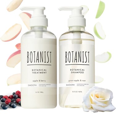 BOTANIST Keratin Shampoo and Conditioner Set for Dry Hair &amp; Frizzy Hair, Natural Shampoo for Women Silicone &amp; Sulfate Free, Organic Conditioner for Men Paraben Free, Japan Made, 15.5/16.2 Fl Oz