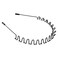 Fashion Headband for Men Women - Unisex Black Hair Band Hoop Clips, Metal Elastic Non-slip Bandeau