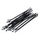 100Pcs Black Bobby Pins Black Barrette Hairstyle Tools Accessories (Black thin)