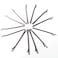 100Pcs Black Bobby Pins Black Barrette Hairstyle Tools Accessories (Black thin)