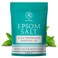 Epsom Bath Salt 35 Oz / 1kg with Peppermint Essential Oil - 100% Pure Epsom Salts - Magnesium Sulphate Crystals &amp; Eucalyptus - Skin Care - Relaxation