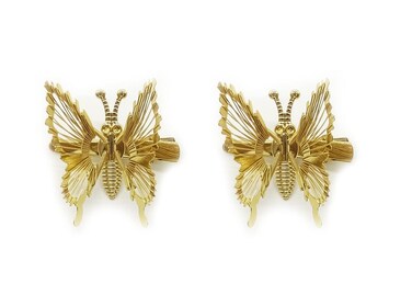 Cafurty 2PCS Golden Butterfly Hair Clips Moving Wings, Butterfly Clips Moving Wings, Moving Butterfly Hair Clips, Butterfly Hair Clips with Moving Wings - Golden