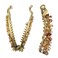 2PCS Floral Rhinestone Banana Hair Clip Claw Ponytail Holder Maker Styling for Women