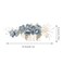 Hair Comb, Wedding Bridal Hair Clip, Rhinestone Pearl Floral Headpiece, Hair Accessories for Bridesmaid, Blue