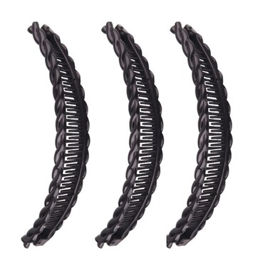 New 1st Choice Clincher Combs Banana Clips - Hair Grip Comb, Fishtail Ponytail Clamp, Long Hair Accessory for Girls and Women