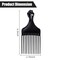 Soft &#39;N Style Plastic Hair Pick Combs for Women and Men - 3 Pack Black Detangling Combs for Afro, Curly Hair Braiding and Styling