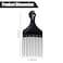 Soft 'N Style Plastic Hair Pick Combs for Women and Men - 3 Pack Black Detangling Combs for Afro, Curly Hair Braiding and Styling