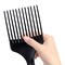 Soft &#39;N Style Plastic Hair Pick Combs for Women and Men - 3 Pack Black Detangling Combs for Afro, Curly Hair Braiding and Styling