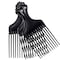 Soft &#39;N Style Plastic Hair Pick Combs for Women and Men - 3 Pack Black Detangling Combs for Afro, Curly Hair Braiding and Styling