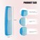 HESSION 3 Pack Coloful Hair Combs For Men Plastic Pocket Combs Fine Tooth Comb (Color 3)