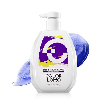Bye Bye Yellow Purple Shampoo, Neutralizes Brass &amp; Yellow Tones, Sulfate Free, For Color Treated, Blonde, Bleached, Highlighted Brown or Silver Hair, 11. 83 Fl Oz