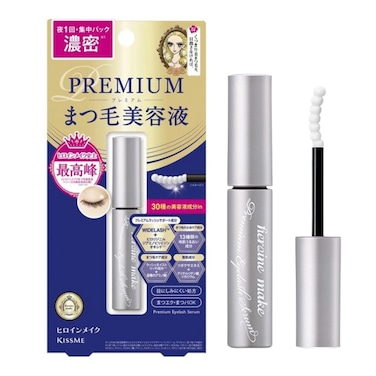 HEROINE MAKE by KISSME Eyelash Primer Serum Premium EX, Nourishing Lash Primer for Eyelashes, Strengthening &amp; Conditioning Treatment, 5.5g / 0.2 Fl Oz