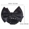 Minkissy Black Hair Clip Set: Snood Net, Flower Bun Cover, Bowknot Mesh Clip, Hair Flower Net Bag Headdress for Office Girls