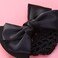 Minkissy Black Hair Clip Set: Snood Net, Flower Bun Cover, Bowknot Mesh Clip, Hair Flower Net Bag Headdress for Office Girls
