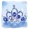 JAKAWIN Girls Crystal Rhinestone Hair Comb Christmas Tiara Crown Headpiece Birthday Gifts Hair Accessories (Blue)