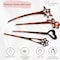 Parcelona French Lavish Tortoise Shell Set of 4 Celluloid Large Bun Hair Pin Sticks for Women