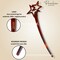 Parcelona French Lavish Tortoise Shell Set of 4 Celluloid Large Bun Hair Pin Sticks for Women