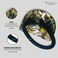 French Amie Curve Oval Onyx Celluloid Handmade Ponytail Elastic Hair Tie for Women and Girls