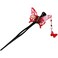 Kanzashi Japanese Chirimen Hair Pin Stick Butterfly Design (Red)