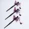Kanzashi Japanese Chirimen Hair Pin Stick Butterfly Design (Purple)