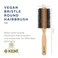 Kent V03 Vegan Boar Bristle Hair Brush, Eco Friendly Round Brush and Blow Out Brush Ideal for Creating Curls, Adding Volume and Root Lift (60mm)