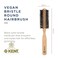 Kent V04 Vegan Boar Bristle Hair Brush, Eco Friendly Round Brush and Blow Out Brush Ideal for Creating Curls, Adding Volume and Root Lift (45mm)