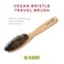 Kent V05 Vegan Boar Bristle Hair Brush and Beard Brush for Men, Eco Friendly Bristle Brush for Smoothing Hair, Taming Beards and Mustaches (Large)