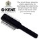 Kent AS8 Anti Static Hair Brush Travel Brush Small Hair Brush for Smoothing, Straightening, and Curling Short or Medium Hair. 7-Row Mini Hairbrush Anti Static for Hair Frizz Free Brush Made in England