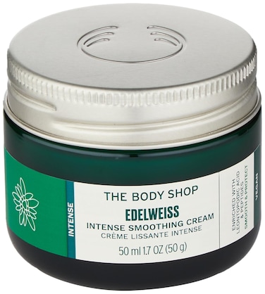 The Body Shop Edelweiss Intense Smoothing Cream &ndash; Nourishing Day Cream &ndash; Moisturizes and Hydrates Skin &ndash; Vegan &ndash; 50ml