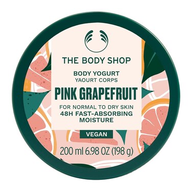 The Body Shop Pink Grapefruit Body Yogurt &ndash; Instantly Absorbing Hydration from Head to Toe &ndash; For Normal to Dry Skin &ndash; Vegan &ndash; 6.91 oz