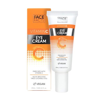 Paeceioni Face Facts Vitamin C Eye Cream   Antioxidant-rich Vitamin C + Glycerin   Hydrate + Brighten Eyes  Vegan   25ml